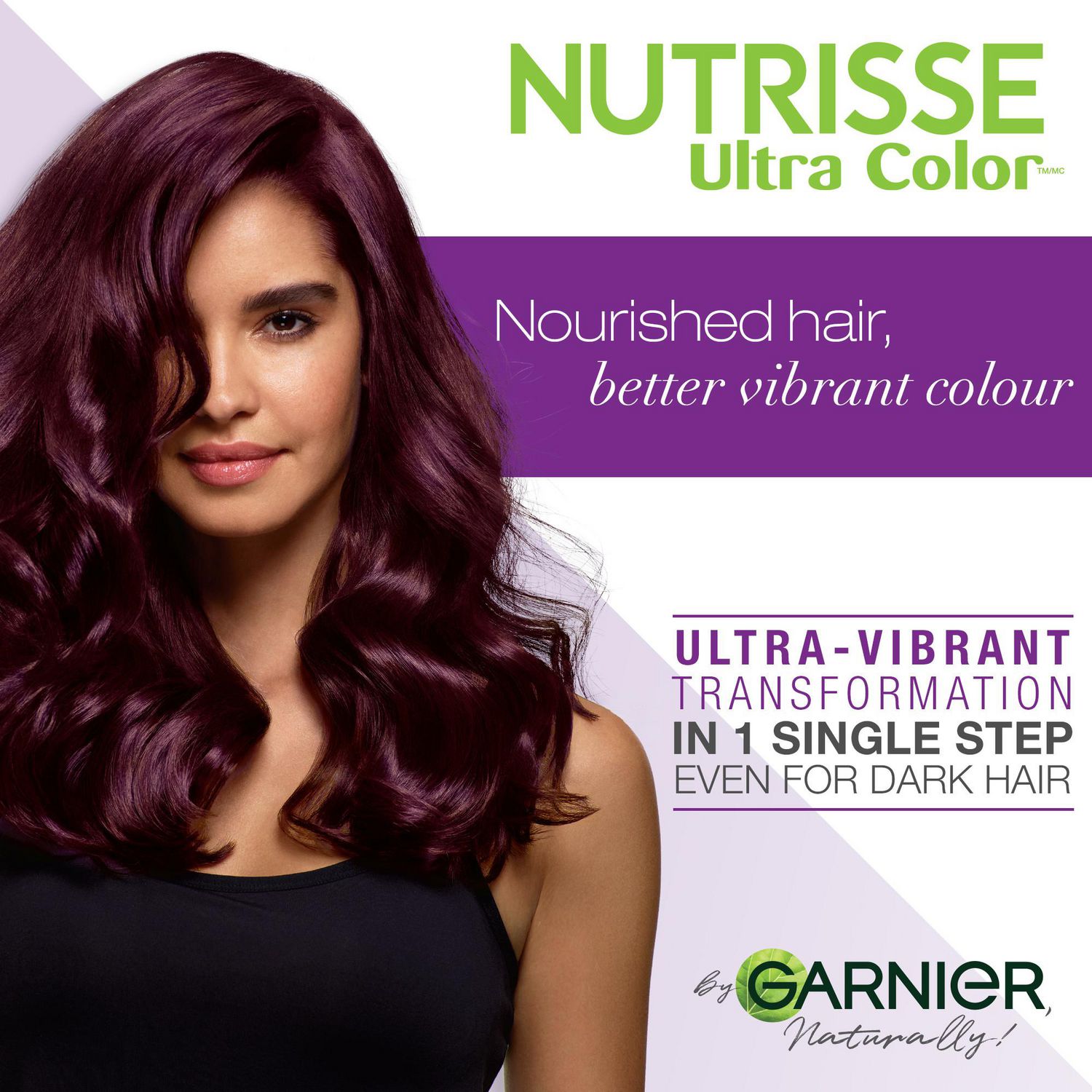 Garnier Nutrisse Ultra Colour, Permanent Hair Colour,  Purple Hair Dye,  Vibrant Colour, Silky and Smooth Hair Enriched With Avocado Oil, 1  Application | Walmart Canada