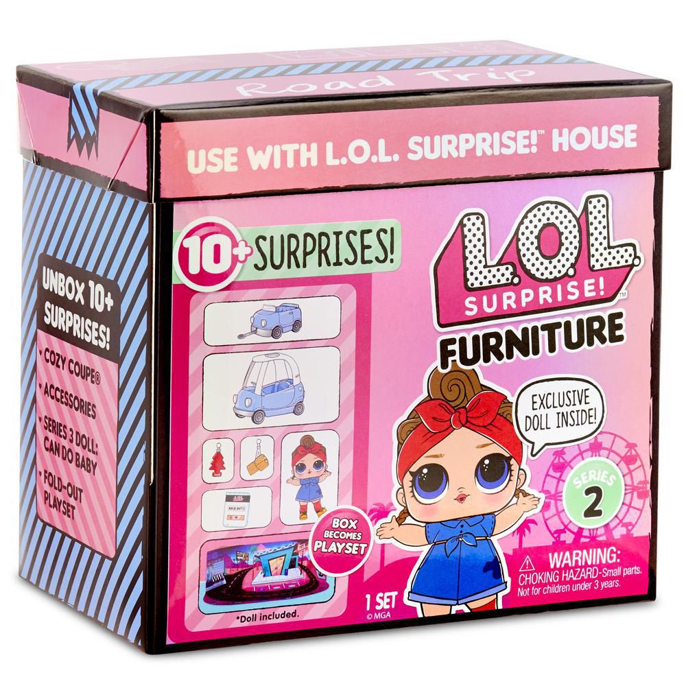 Surprise L.O.L 564928E7C Furniture Road Trip with Can Do Baby & 10 Surprises, 
