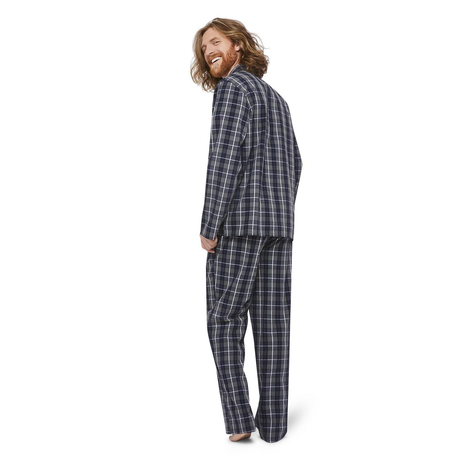 George Men's Notch Collar Pyjama Set