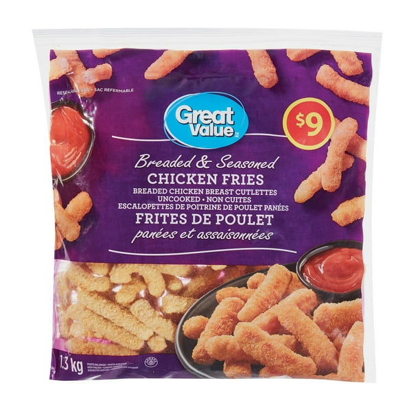 Great Value Breaded & Seasoned Chicken Fries Walmart.ca