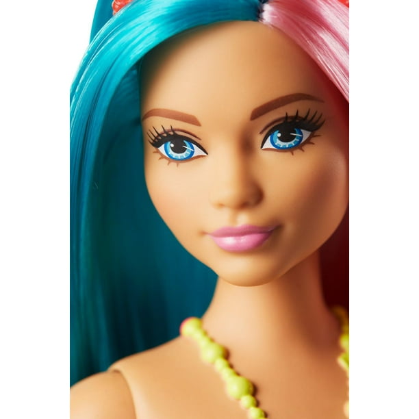 Poupée ​Sirène Barbie Dreamtopia Cheveux sarcelle et roses 