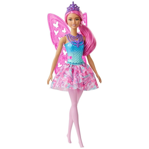 ​Poupée Fée Barbie Dreamtopia Cheveux roses avec ailes et diadème