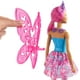 ​Poupée Fée Barbie Dreamtopia Cheveux roses avec ailes et diadème – image 4 sur 6