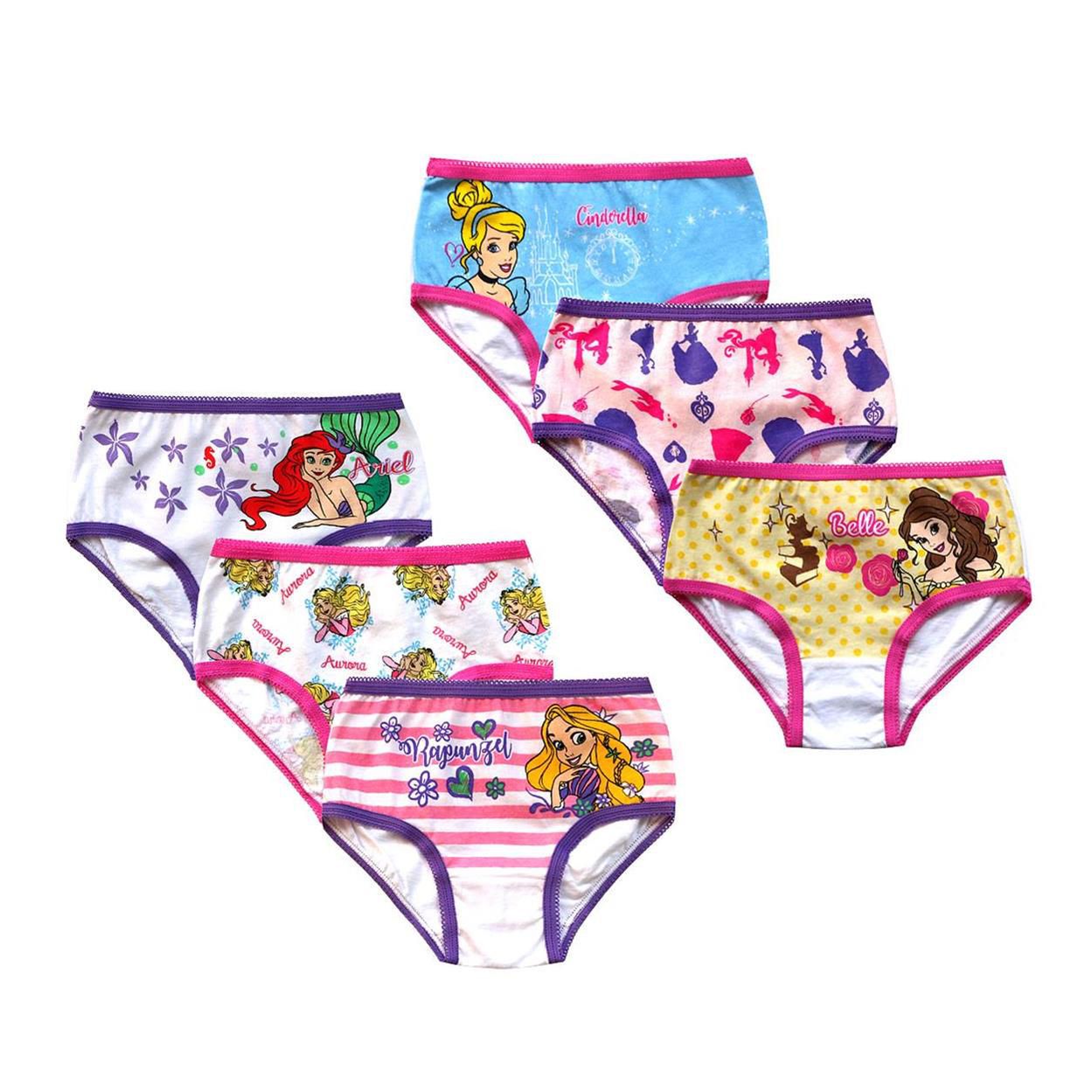  JELEUON 4 Pcs Little Girls Toddler Kids Ballet Princess  Underwear Boxers Briefs Panties