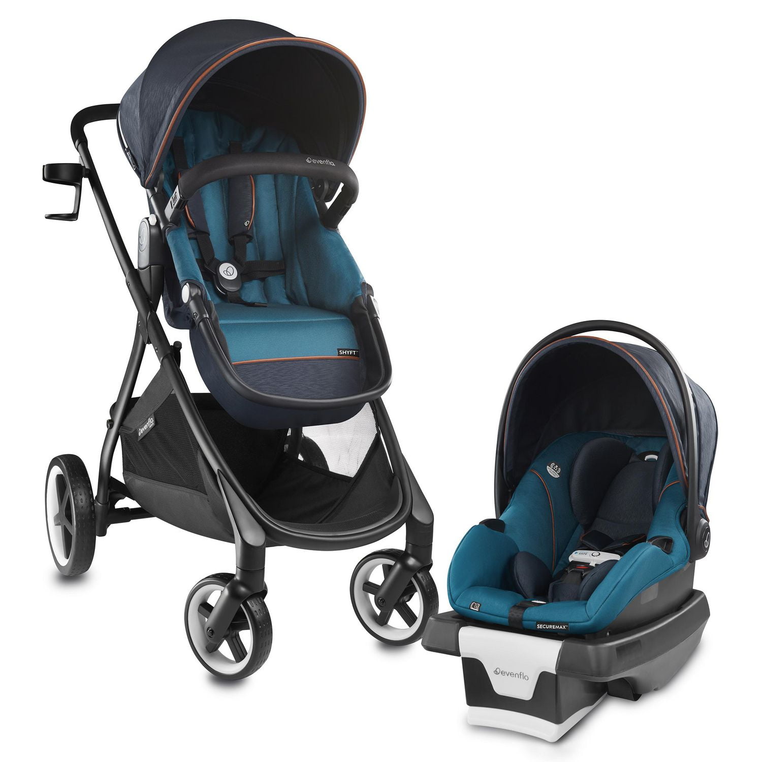 Evenflo gold sensorsafe shyft travel system on sale