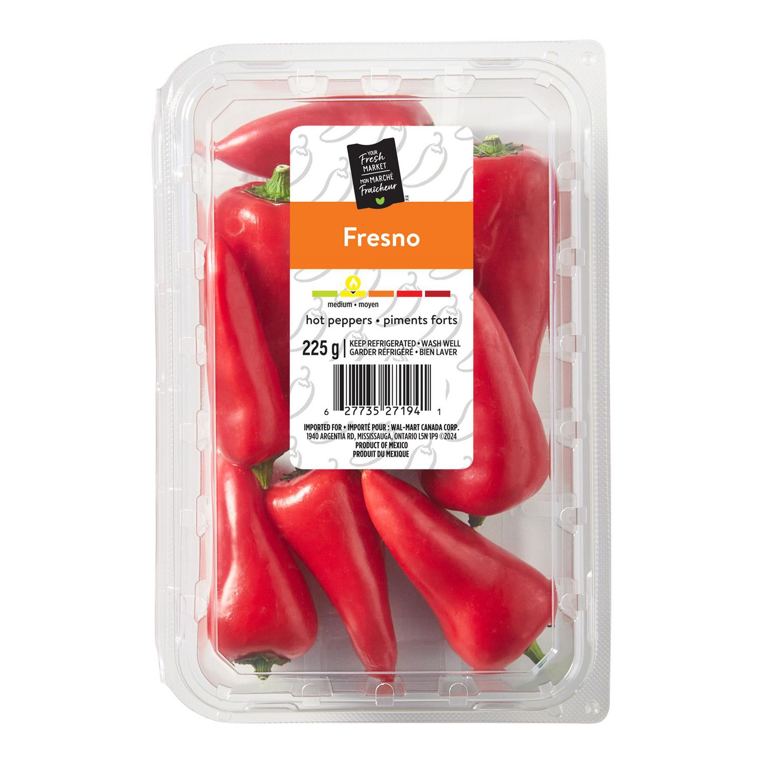 Piments forts Fresno Mon marché fraîcheur 225g