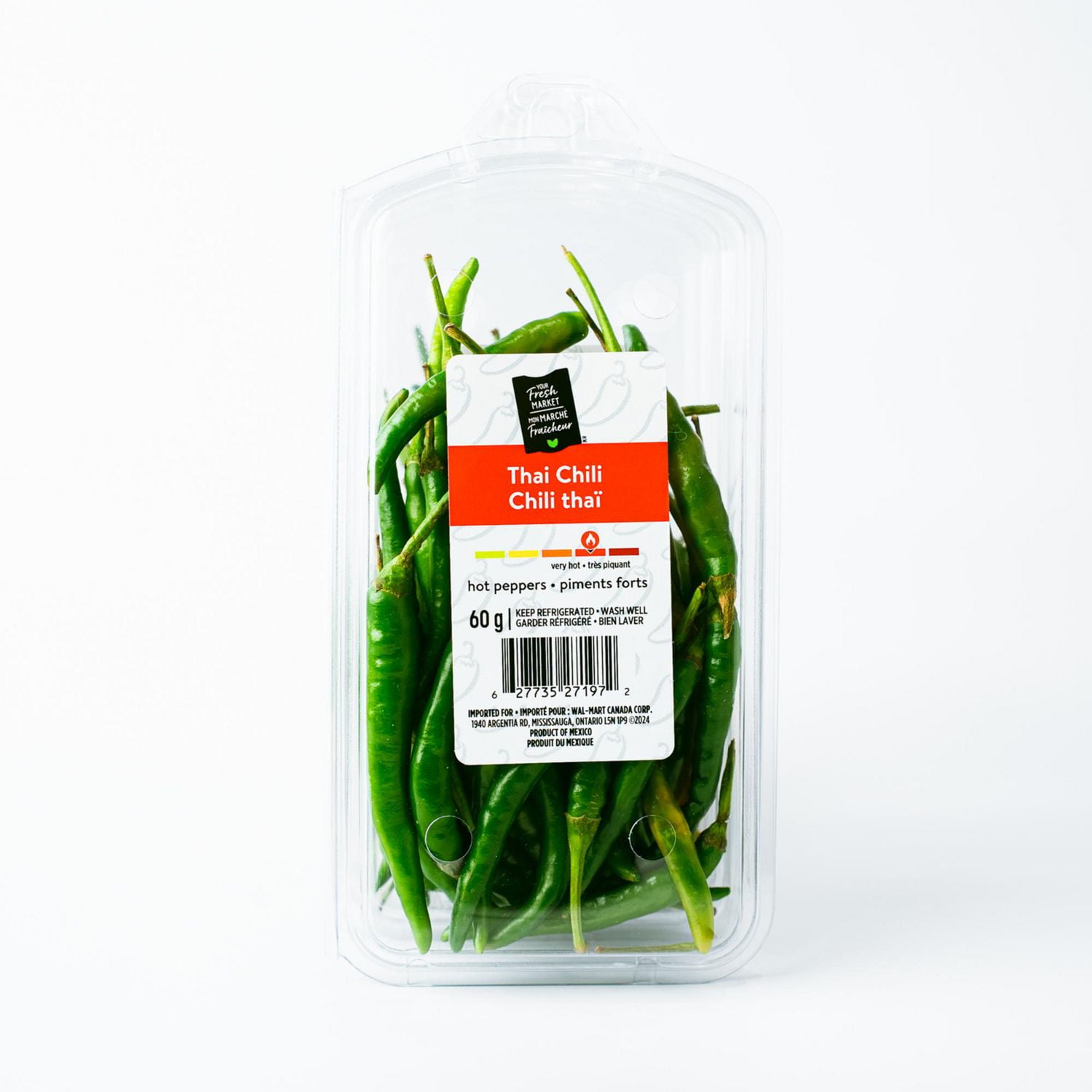 Thai green chili peppers, Your Fresh Market, 60 g