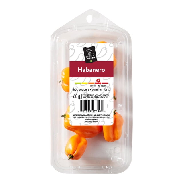 Peppers, Habanero, Your Fresh Market, 60 g