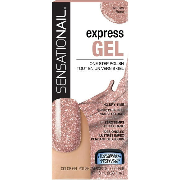 Vernis à ongles tout-en-un Express Gel de SensatioNail 10 mL All Day I Rose