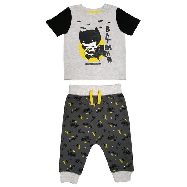 Batman Ensemble de chemise et pantalon à manches courtes pour bébé garçon