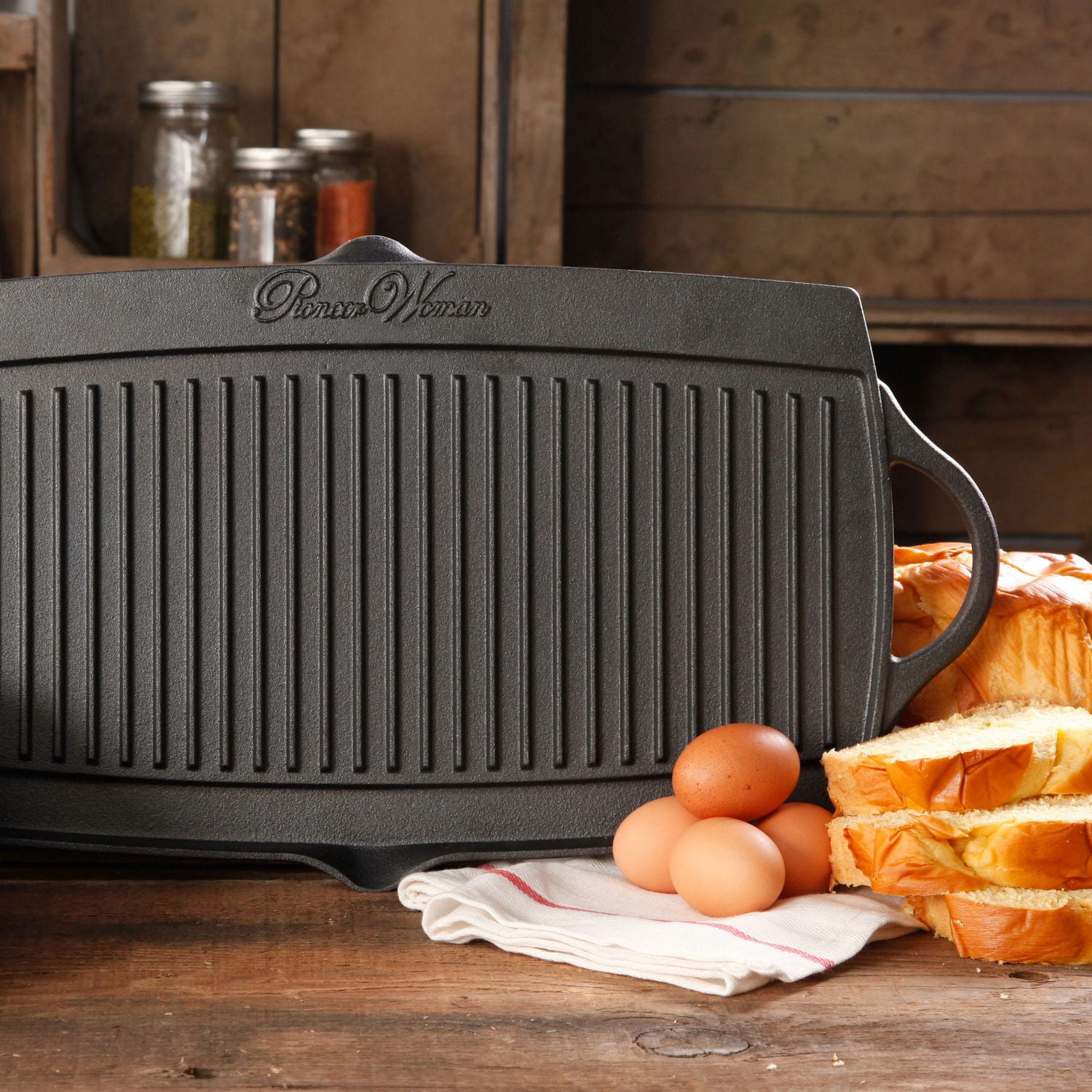 pioneer woman cast iron grill pan