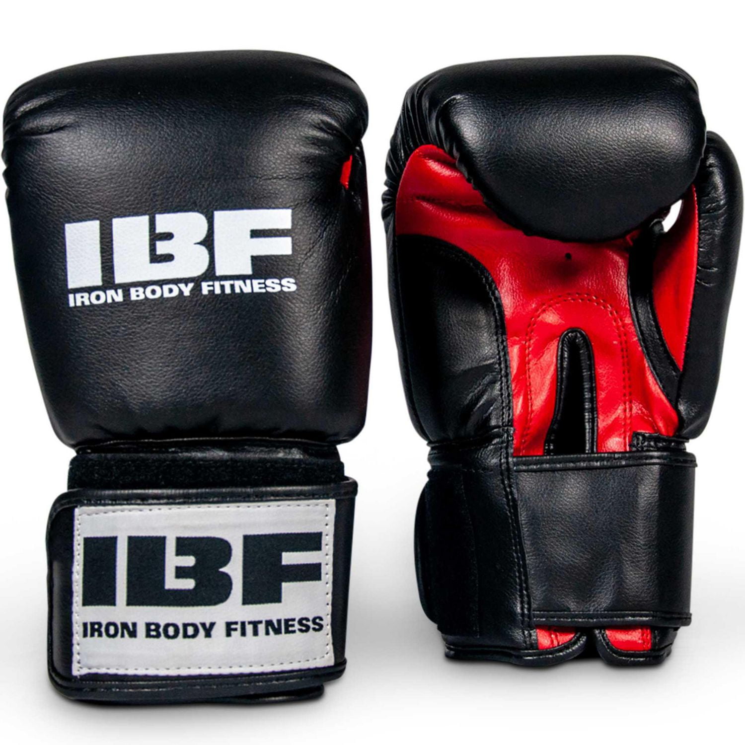 IBF Training Series Boxing Gloves - 8 oz. - Red & Black 