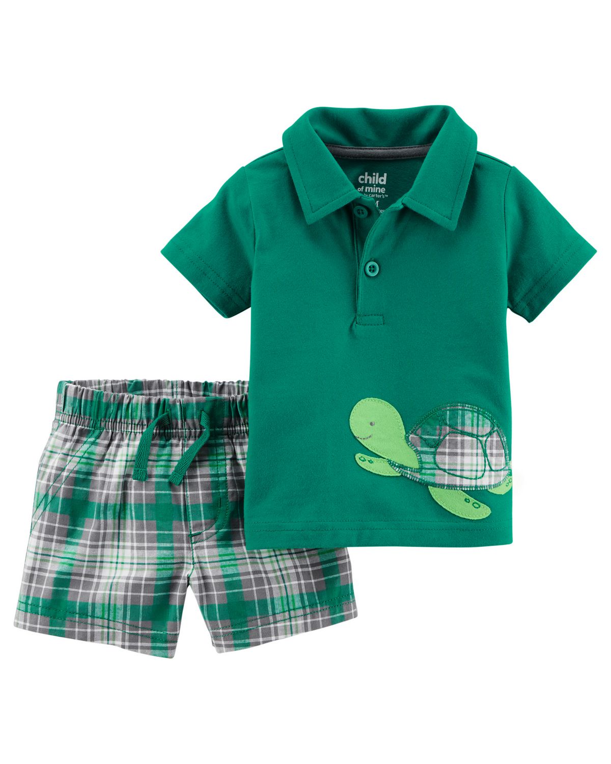 Child of Mine made by Carter's Toddler Boys 2pc Clothing Set Turtle