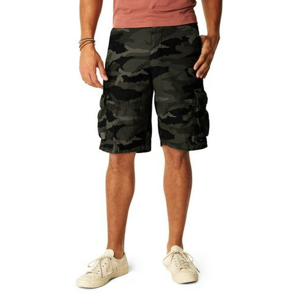 Signature by Levi Strauss & Co- Short cargo ancien-Gris camouflage