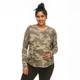 thumbnail image 1 of Paisley Sky Maternity Oversized High-Low Hem Top, 1 of 6