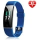 Letsfit ID131 Bracelet d'activité physique à écran couleur avec moniteur de fréquence cardiaque - Bleu – image 1 sur 8