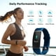 Letsfit ID131 Bracelet d'activité physique à écran couleur avec moniteur de fréquence cardiaque - Bleu – image 5 sur 8