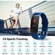 Letsfit ID131 Bracelet d'activité physique à écran couleur avec moniteur de fréquence cardiaque - Bleu – image 6 sur 8