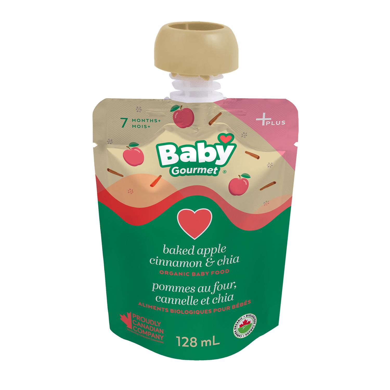 Baby Gourmet Pommes Au Four Cannelle Et Chia Aliments Biologiques Pour Bebes Plus Walmart Canada