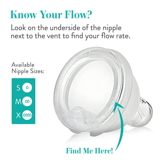 Evenflo Balance + Standard Neck BPA-Free Silicone Slow Flow Baby