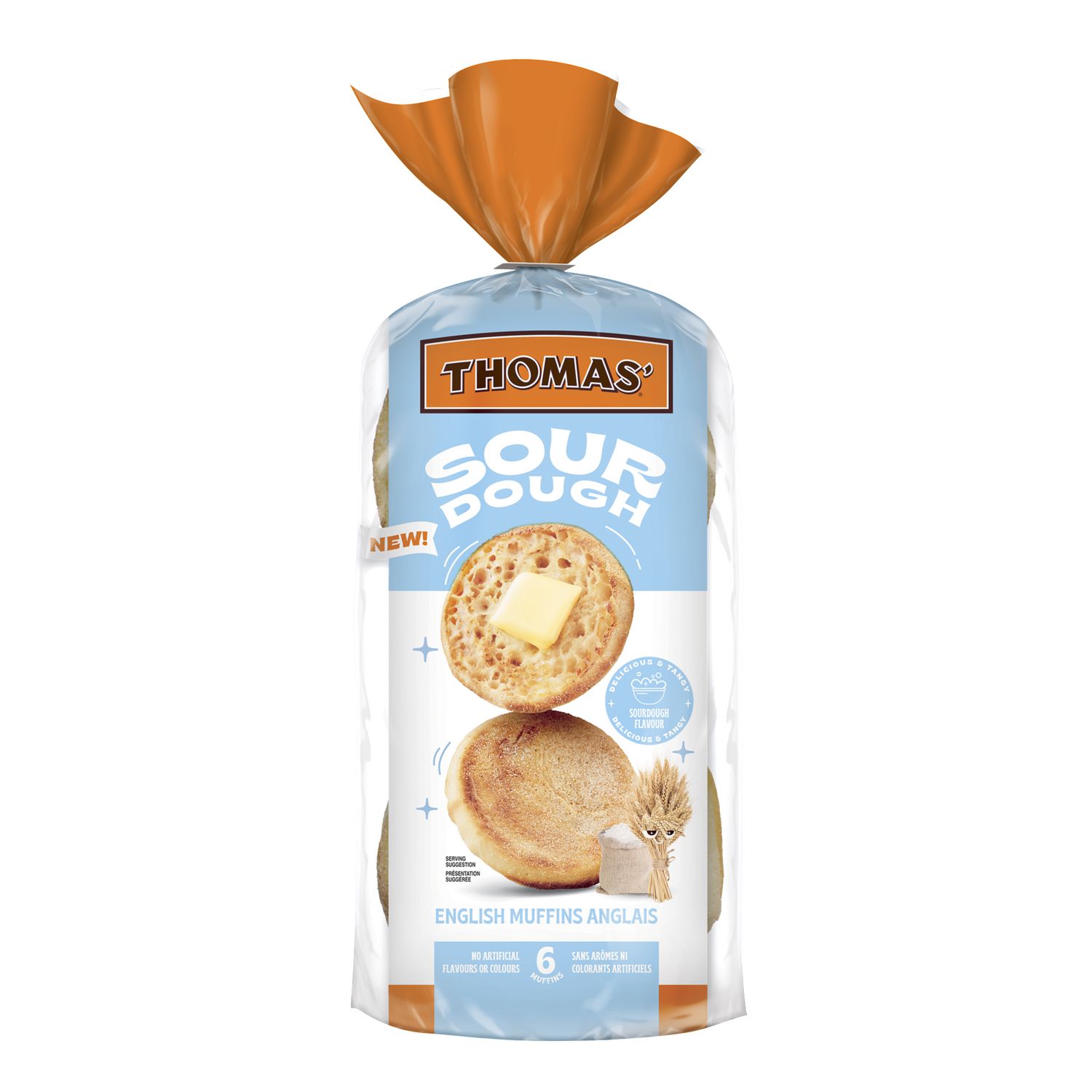 Thomas® Sourdough Muffins, Pack of 6