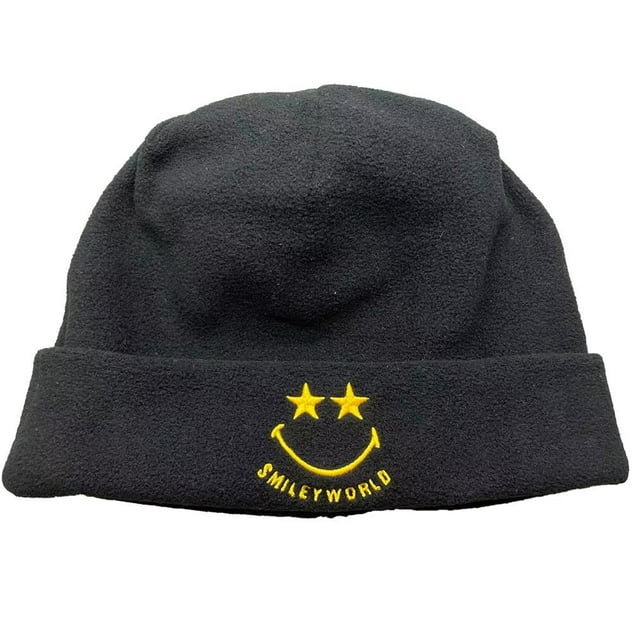 Smiley World beanie.