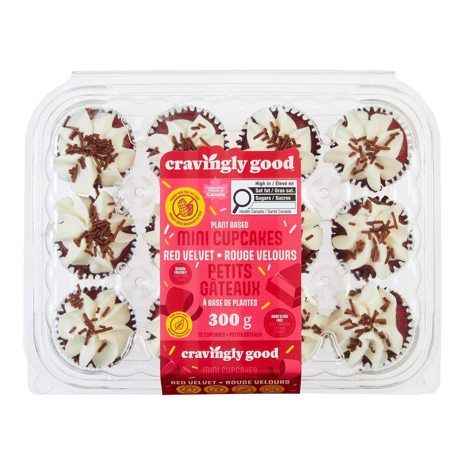 Cravingly Good Plant-Based Red Velvet Mini Cupcakes