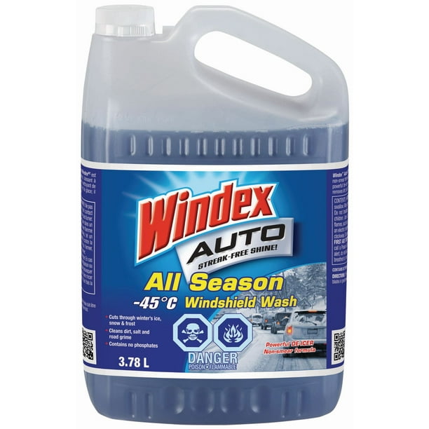 Liquide de lave-glace auto toutes saisons Windex de -45°C