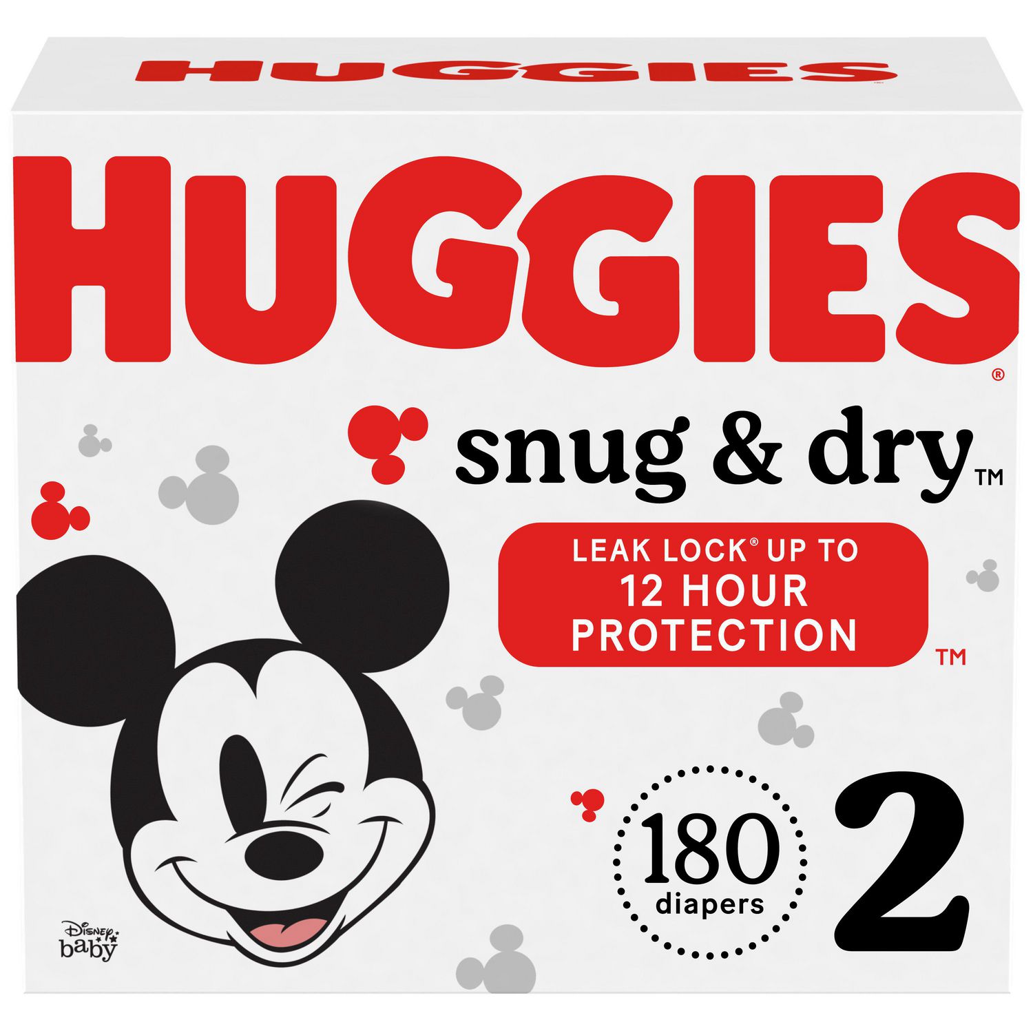 HUGGIES Snug & Dry Diapers, Mega Colossal Pack, Sizes: 1-7 | 200