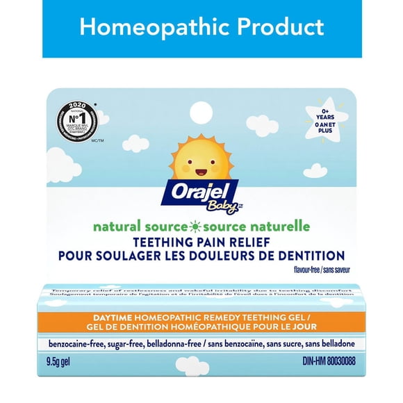 Gel homéopathique d’origine naturelle pour la poussée des dents Baby Orajel, 9,5 g