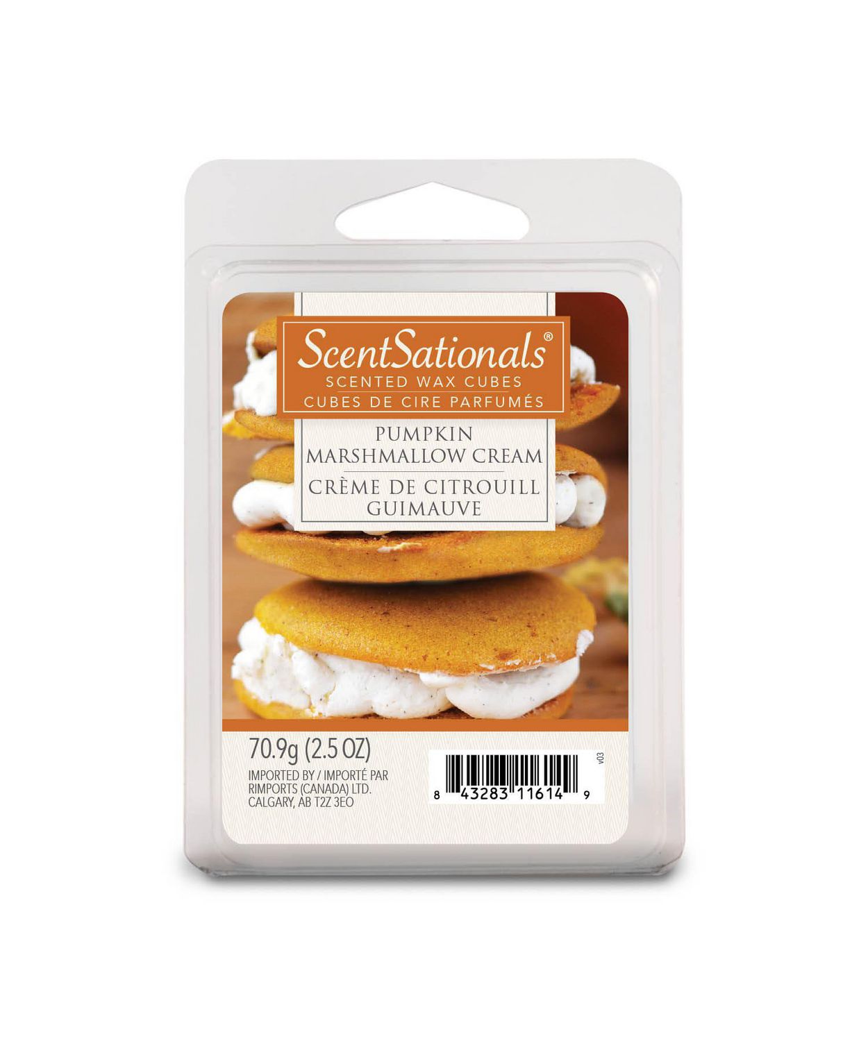 Scentsationals Pumpkin Marshmallow Cream Scented Wax Melts - 2.5 oz