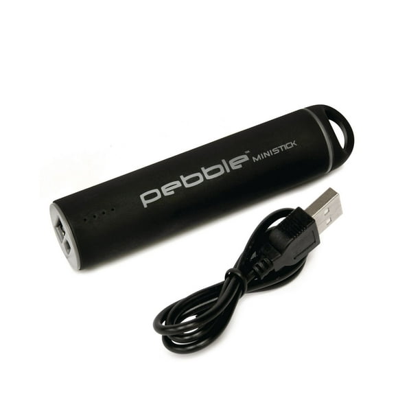 Bloc chargeur portable Pebble (TM) Ministick 1800mAh de Veho - Noir