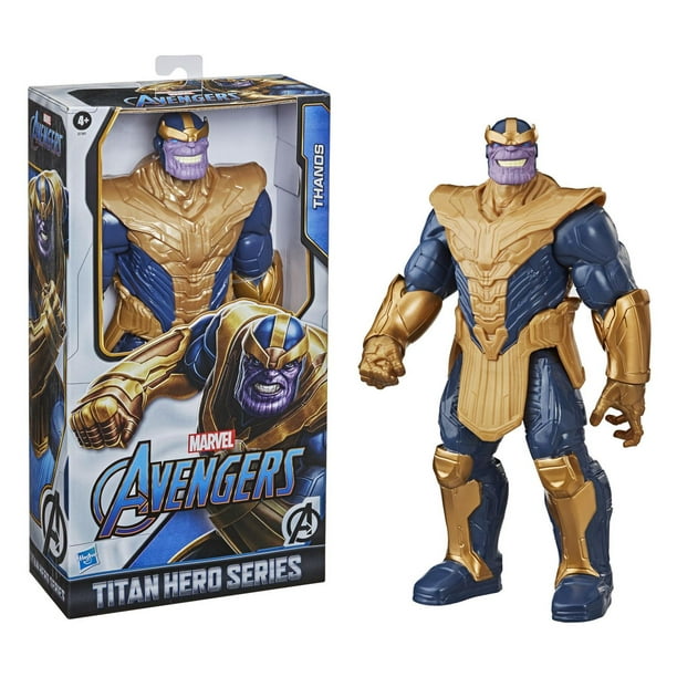 Avengers Marvel Titan Hero Series Blast Gear Deluxe Thanos Action Figure,  12-Inch Toy, Inspired by Marvel Comics, for Kids Ages 4 and Up