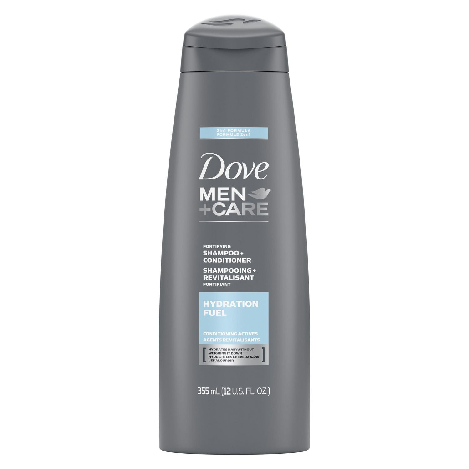 Dove Men Care Hydration Fuel 2 in 1 Shampoo and Conditioner | Walmart ...