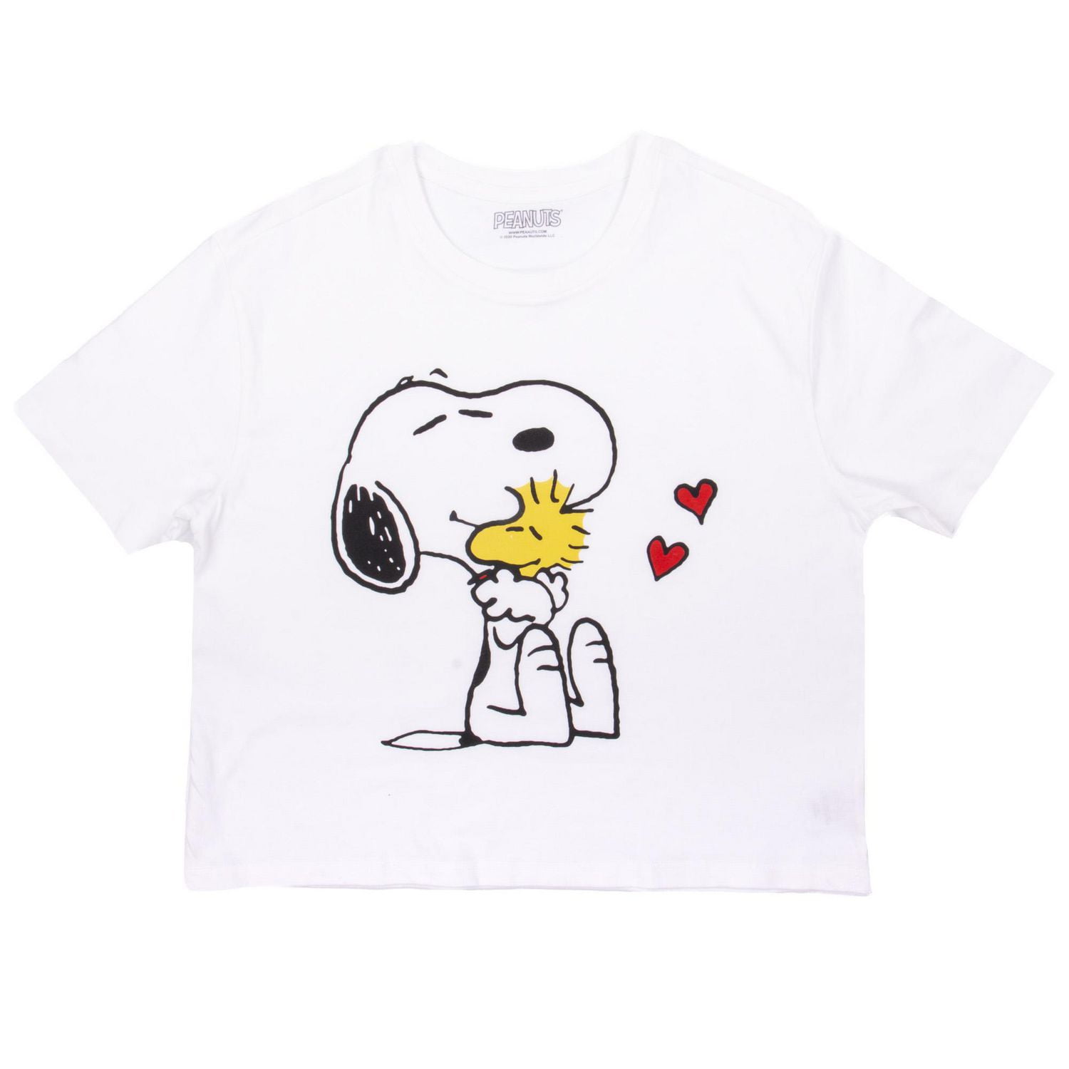 Peanuts Haut à manche courte avex épaules dénudees pour femmes
