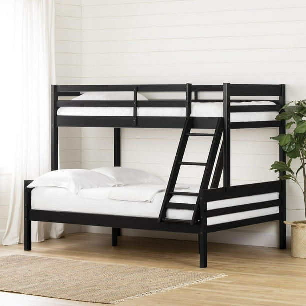 South Shore Fakto Solid Wood Bunk Beds Matte Black - Walmart.ca