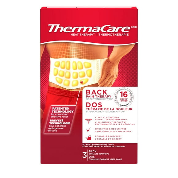 Thermacare Heatwrap Advanced Back Pain Therapy, 3 ct