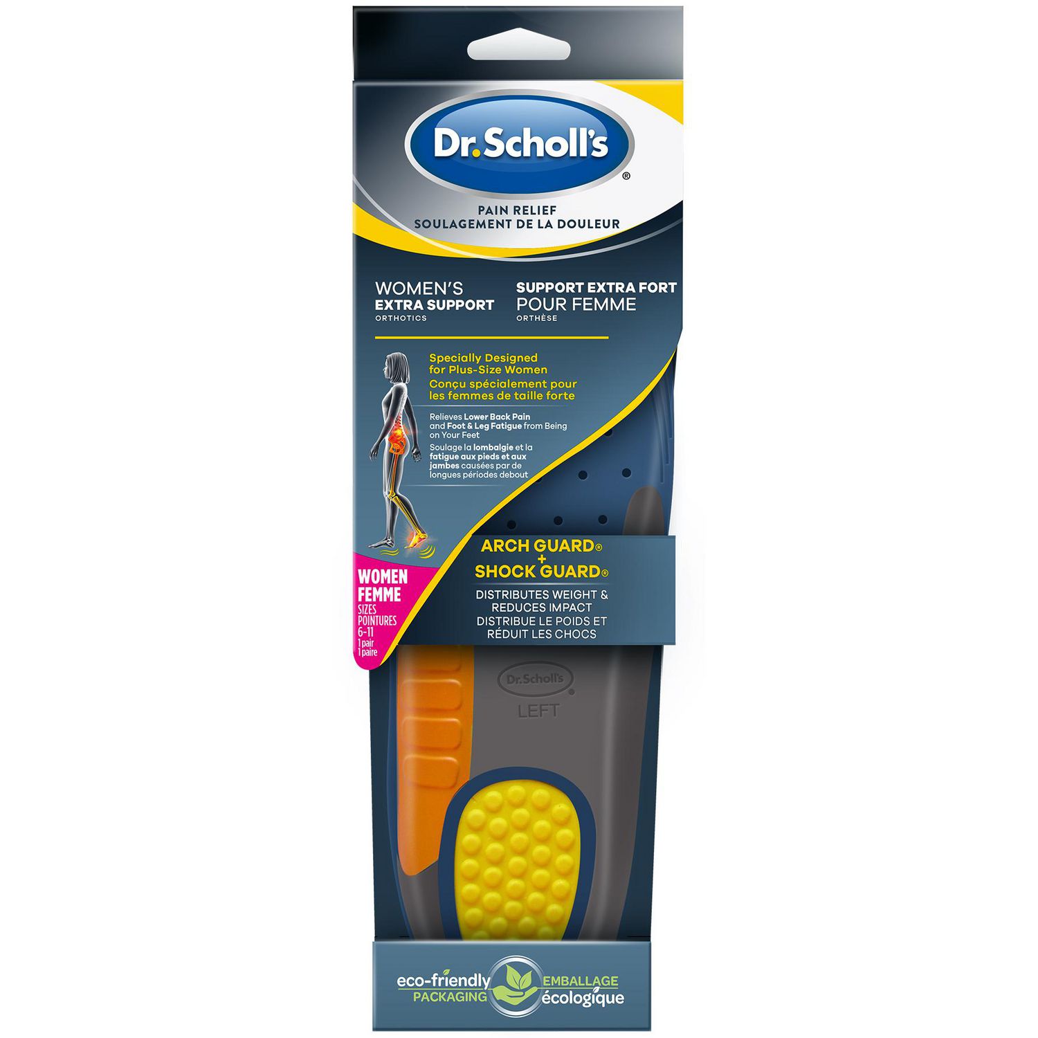 Dr. Scholl's Orthotics Women Extra Support, 1 pair 