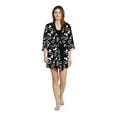 thumbnail image 2 of Mexx Women’s Plus Size Black and White Floral Pattern Pyjama Set, 2 of 6