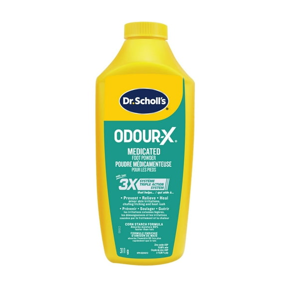 Dr. Scholl's Odour-X Medicated Foot Powder, 311 g