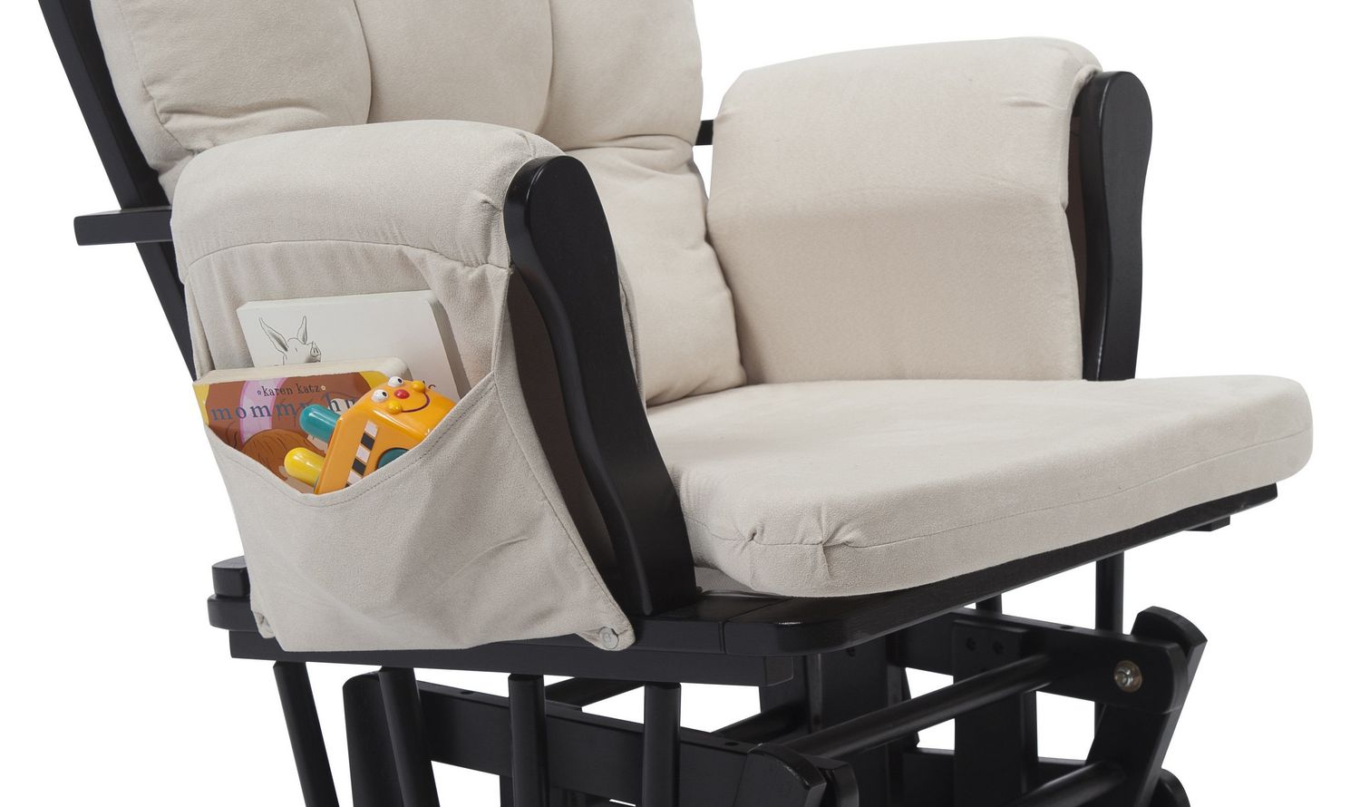 storkcraft bowback glider and ottoman