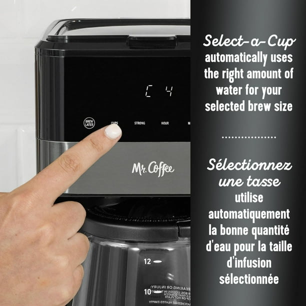 Cafetière programmable en acier inoxydable de Kalorik, 12 tasses