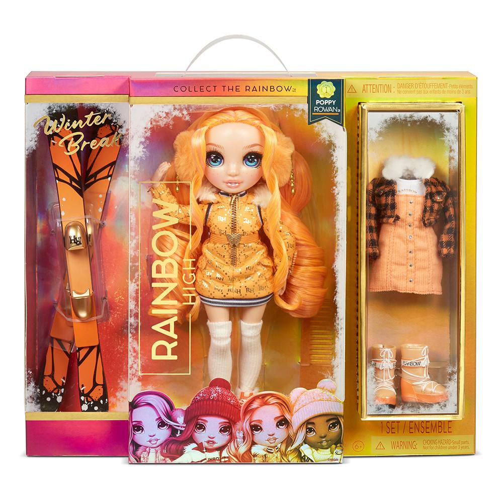 Rainbow High Winter Break Fashion Doll- Poppy Rowan (Orange)