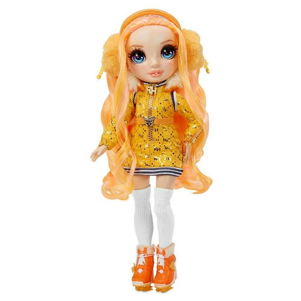  Rainbow High Jr High Poppy Rowan- 9-inch Orange Fashion Doll  with Doll Accessories- Open and Closes Backpack, Great Gift for Kids 6-12  Years Old and Collectors : Toys & Games