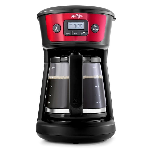 Cafetière programmable Mr. Coffee à 12 tasses avec sélecteur d’infusion corsée Programmable à 10-12&nbsp;tasses