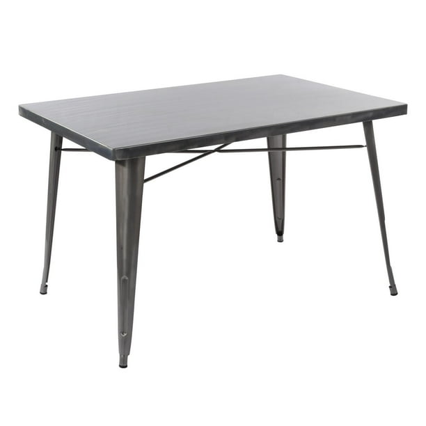 Homycasa Industrial 47'' Rectangular Metal Dining Table Walmart.ca