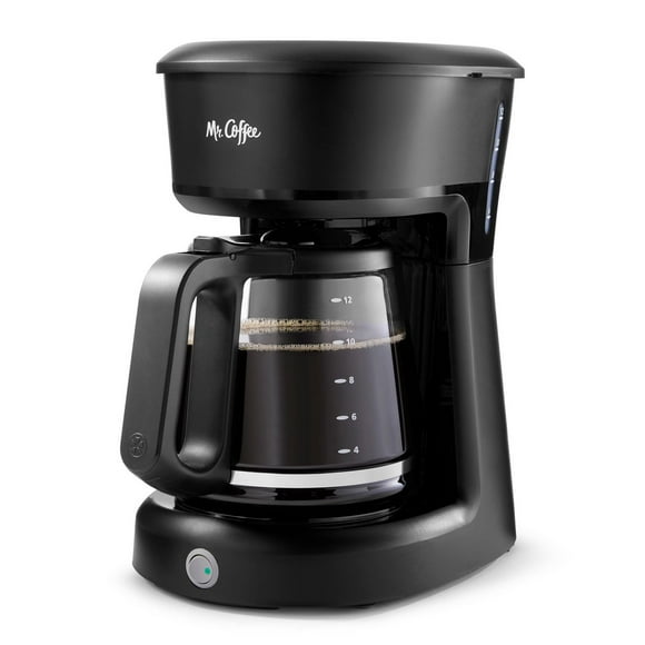 Cafetière avec interrupteur à 12&nbsp;tasses Mr. Coffee, Noir noir