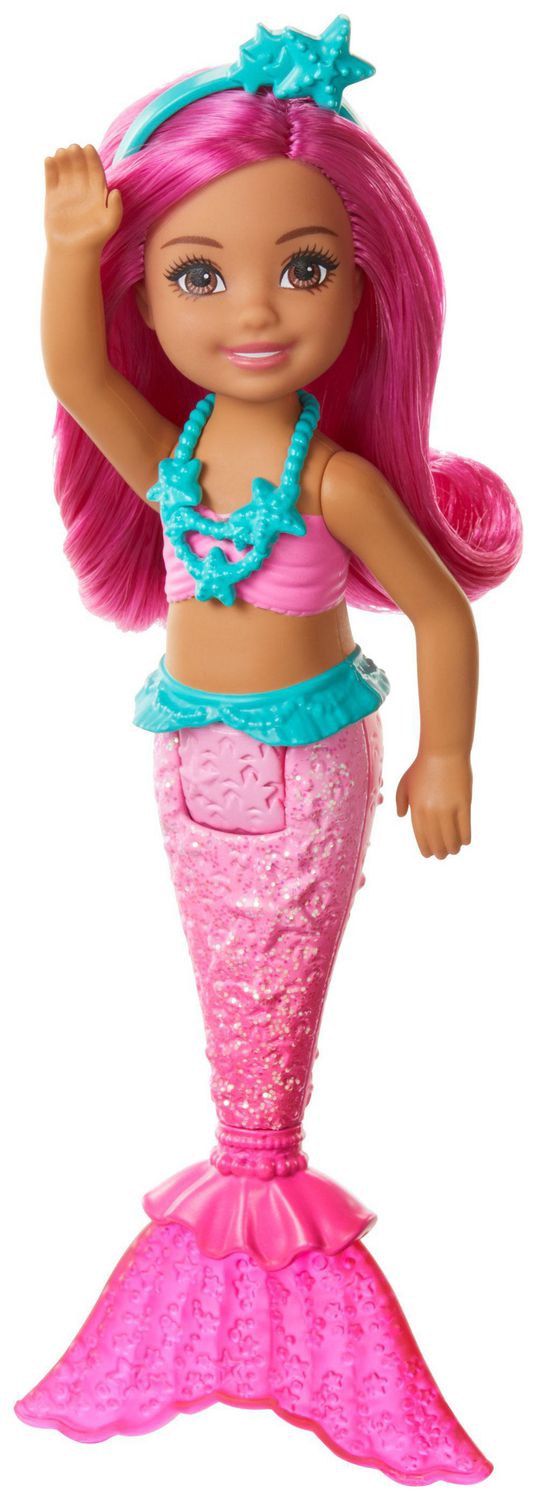 2019 Mattel Barbie Chelsea Dreamtopia Pink Hair Mermaid Doll for sale online