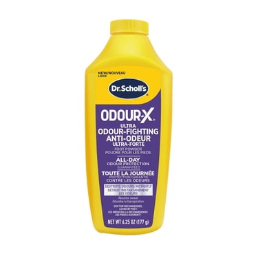 Dr. Scholl's Odour-X Odour-Fighting Foot Powder, Unscented, 177 g