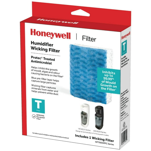 Filtre-mèche de rechange pour humidificateur Honeywell HFT600C (T filtre)